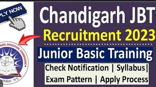 Education Department Chandigarh Administration Recruitment 2024 [upl. by Ennovyhs]