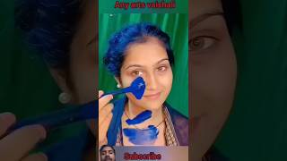 mahakali makeup at home  very esay kali ma makeup process  kali ma makeup viral kali shorts [upl. by Nywles163]