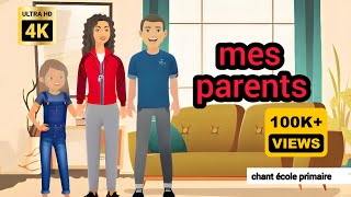 mes parents  japprends le français  3ème année primaire [upl. by Anin]