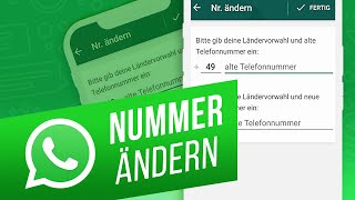 WhatsApp Nummer ändern für AndroidNutzer [upl. by Dadinirt]