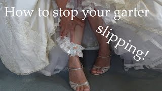 How to stop your garter slipping [upl. by Enneillij37]