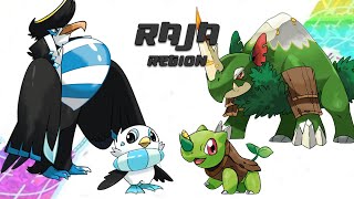 Complete Fakedex  Raja Fakemon Region Gen 10 Pokemon Inspiration [upl. by Jeannine]