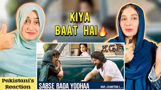 KGF  Sabse Bada Yodhaa Scene  Yash Shrindhi Shetty  PAKISTAN REACTION [upl. by Jules]