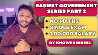 Easiest Government Job Part 2 By Knower Nikhil  Graduates Government Job  Highest paying job [upl. by Cavan]