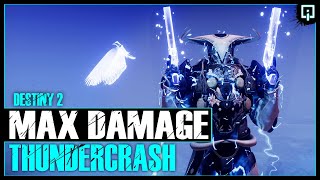 Max Damage Thundercrash Cuirass of the Falling Star  Destiny 2 Season of the Chosen [upl. by Tubb]