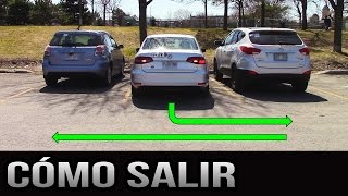 Cómo salir de un lugar de estacionamiento  90 grados y paralelo [upl. by Ecnarret]