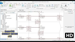 SewerCAD CONNECT EDITION│03 DISEÑO DE SISTEMA DE ALCANTARILLADO PARTE 2 [upl. by Akihsay]