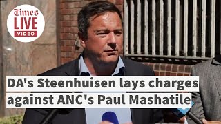 DAs Steenhuisen lays charges against ANCs Paul Mashatile [upl. by Christmann28]