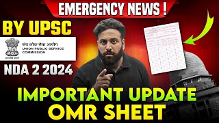 NDA Paper Mostly Rejected 😱 Right way to Fill UPSC NDA 2 Exam 2024 OMR Sheet Sumit Sir [upl. by Setarcos70]