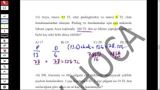 8SINIF LGS MATEMATİK ÇARPANLAR KATLAR SORU ÇÖZÜMÜ 3 lgs lgsmatematik lgs2025 8sinifmatematik [upl. by Araec]