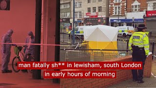 Man fatally sh in lewisham in early hours on morning crime London fyp [upl. by Tik]