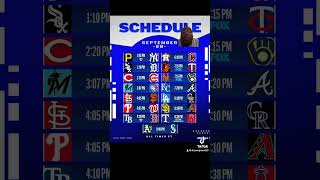 MLB baseball schedule for Saturday September 28 [upl. by Anuqahs]