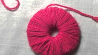 DIY pompon facile [upl. by Tirreg]