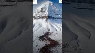 Kailash Parvat mountkailash kailash harharmahadev aadikailash shortsvideo [upl. by Plath]