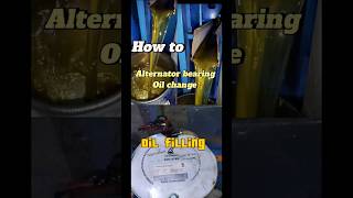 ABB Alternator bearing oil change procedure generator alternator alternatorbearingoil wartsila [upl. by Llehcor894]