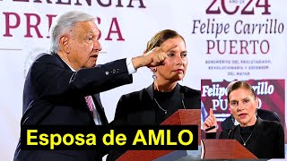 En la Conferencia Mañanera la Esposa de AMLO Deja a Todos en Shock [upl. by Giarg]