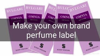 DIY perfume label for 10ml bottle [upl. by Nidia]