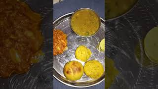 Lahsun ki ChatniKali Urad Ki Daal Desi ghee ke baffle  Rajasthani special thali  DalBati Recipe [upl. by Reinnej838]