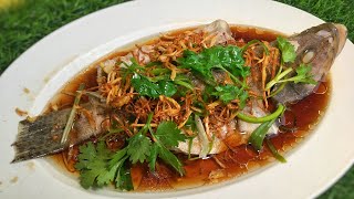 Ikan Kerapu Stim Kicap Halia  Chinese Style [upl. by Vergil]