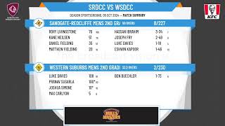 SandgateRedcliffe Mens 2nd Grade v Western Suburbs Mens 2nd Grade [upl. by Viridis]