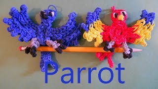 Rainbow Loom Charms Blue Parrot From Rio [upl. by Gregor]