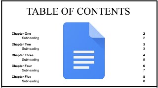 How To Create A Table Of Contents In Google Docs [upl. by Mojgan]