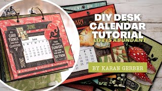 DIY Desk Calendar Tutorial [upl. by Yelnikcm]