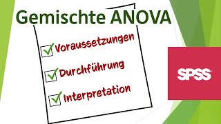 Gemischte ANOVA in SPSS  Vollständiges Tutorial von A bis Z  Schritt für Schritt erklärt [upl. by Anassor419]