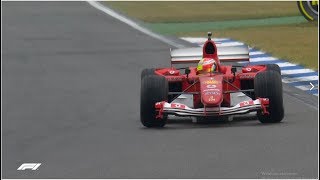 Formula1 2019  Germany  Mick Schumacher in Michael Schumachers F2004 Ferrari 1080p50 [upl. by Leslie]