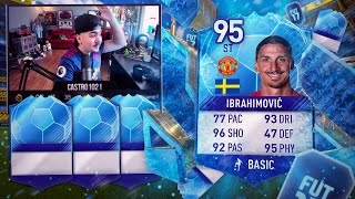 95 IBRA IN A PACK 5 BLUE TOTT WALKOUTS FIFA 17 [upl. by Wolfy641]