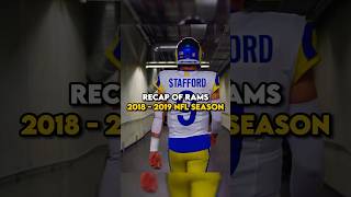 Recap Of Rams 20182019 NFL Season shorts recap ramsnfl rams2018 schoolystyle schoolyy ssc [upl. by Cob334]