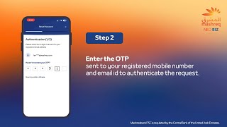 Bank With Ease  Reset password using email id or Debit Card on Mashreq Biz App  Mashreq UAE [upl. by Mathi]