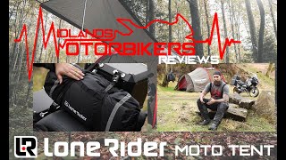 Motorbike Camping with Lone Rider  The MOTO TENT  First Impressions [upl. by Adnerad]