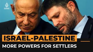 Farright Israeli minister given more powers over Palestinians  Al Jazeera Newsfeed [upl. by Garrick]