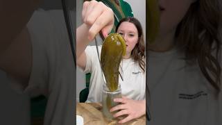 🍀LUCKY STEM mukbang foodreview pickles picklereview shorts [upl. by Ainej]