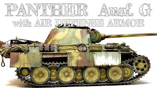 MENG MODEL 135 PANTHER Gair defense armor【How to camouflage painting】scalemodel tankmodel [upl. by Nytnerb]