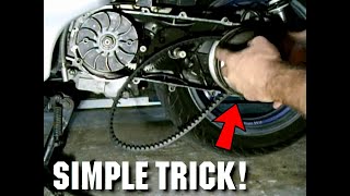 Simplest Way To Replace A GY6 Scooter CV Belt [upl. by Llenroc385]