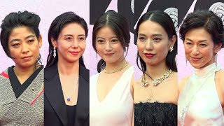 今田美桜、戸田恵梨香、松嶋菜々子ら華やかなドレス姿で「カルティエ展」オープニングイベントに登場 「カルティエと日本 半世紀の歩み『結 MUSUBI』展」オープニングイベント [upl. by Yt]