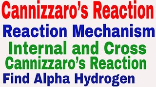 Cannizzaro and cross Cannizzaros reaction mechanism [upl. by Demetris]