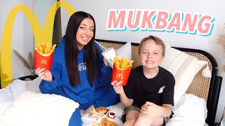 Breakfast In Bed Mukbang With Atticus [upl. by Haronid]