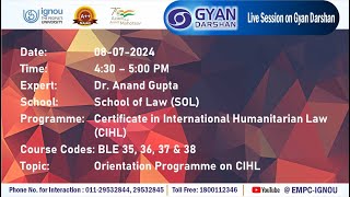 Orientation Programme on CIHL [upl. by Finah]