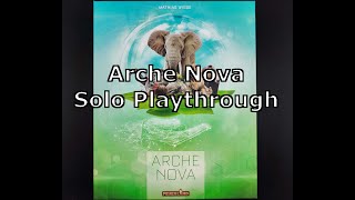 Arche Nova  Solo Playthrough und Regelerklärung  Hanna Solo Modus [upl. by Harli]