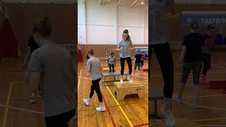 Volleyball Team Plyometric Training volleyball shorts jumps jump training [upl. by Eisen]