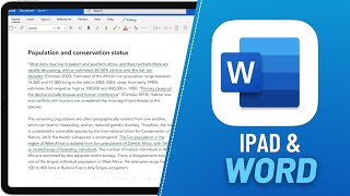 Wie kann ich word auf dem IPad nutzen  Tipps und Tricks [upl. by Bensky]