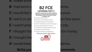 B2 First FCE Listening Practice Test 2024  Part 3 b2firstlisteningtests learningenglish fce [upl. by Anuahsal]