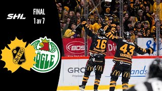 Skellefteå AIK  Rögle BK  Höjdpunkter  Final 1  SMSlutspel 2024 [upl. by Pattison44]