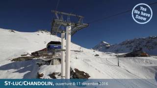 Ouverture des pistes de ski à StLucChandolin au Val dAnniviers [upl. by Savinirs]