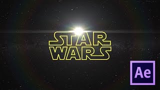 Star Wars Intro  Tutorial  After Effects [upl. by Etnasa233]