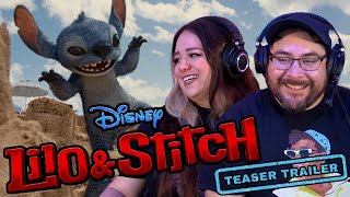 Lilo amp Stitch Official TEASER TRAILER Reaction  Walt Disney Live Action Remake [upl. by Yenoh]