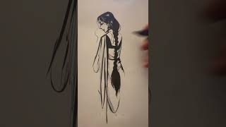 art drawing figurative figurativedrawing viralvideo sketch [upl. by Lumbard]